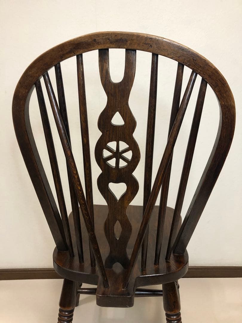 英国製 アンティーク ホイールバックチェア ヴィンテージ チェア ビンテージ