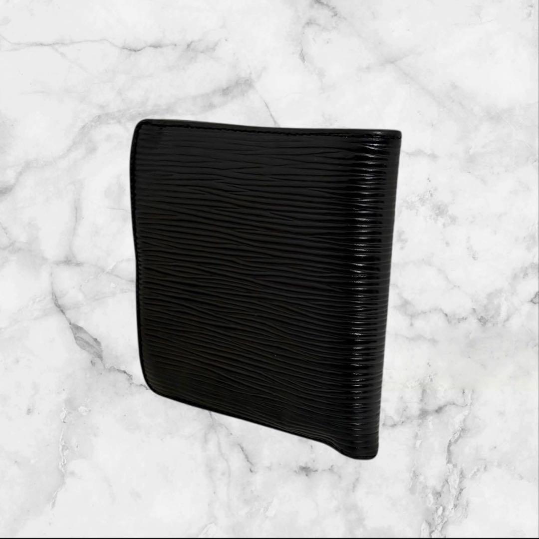 美品✨ LOUIS VUITTON ポルトフォイユマルコ　エピ　黒　二つ折り財布