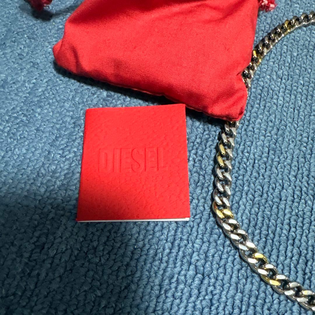 DIESEL チェーンネックレス シルバー ゴールド
