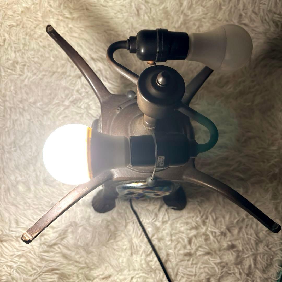 ドラゴンフライ　スタンド照明　アンティーク　レトロ　　ステンドグラス