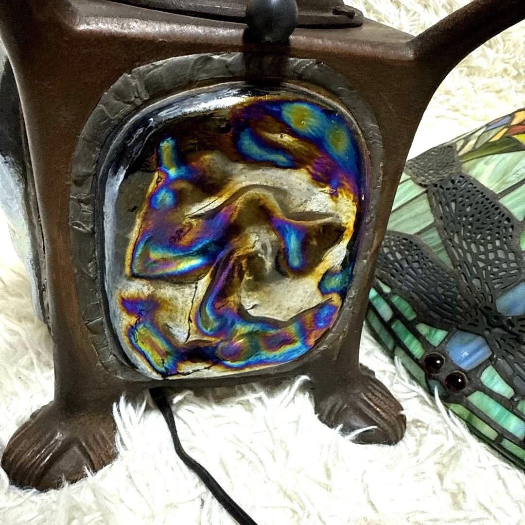 ドラゴンフライ　スタンド照明　アンティーク　レトロ　　ステンドグラス