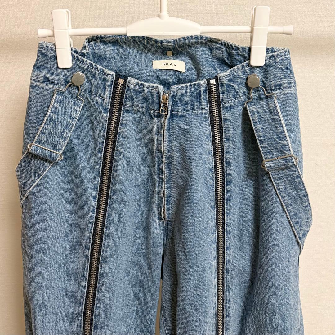 GALLARDA GALANTE 【PEAS】デニムフライトパンツ サスペンダー