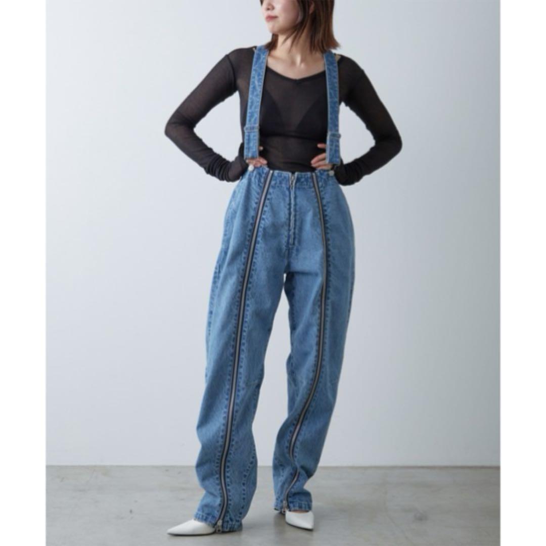 GALLARDA GALANTE 【PEAS】デニムフライトパンツ サスペンダー