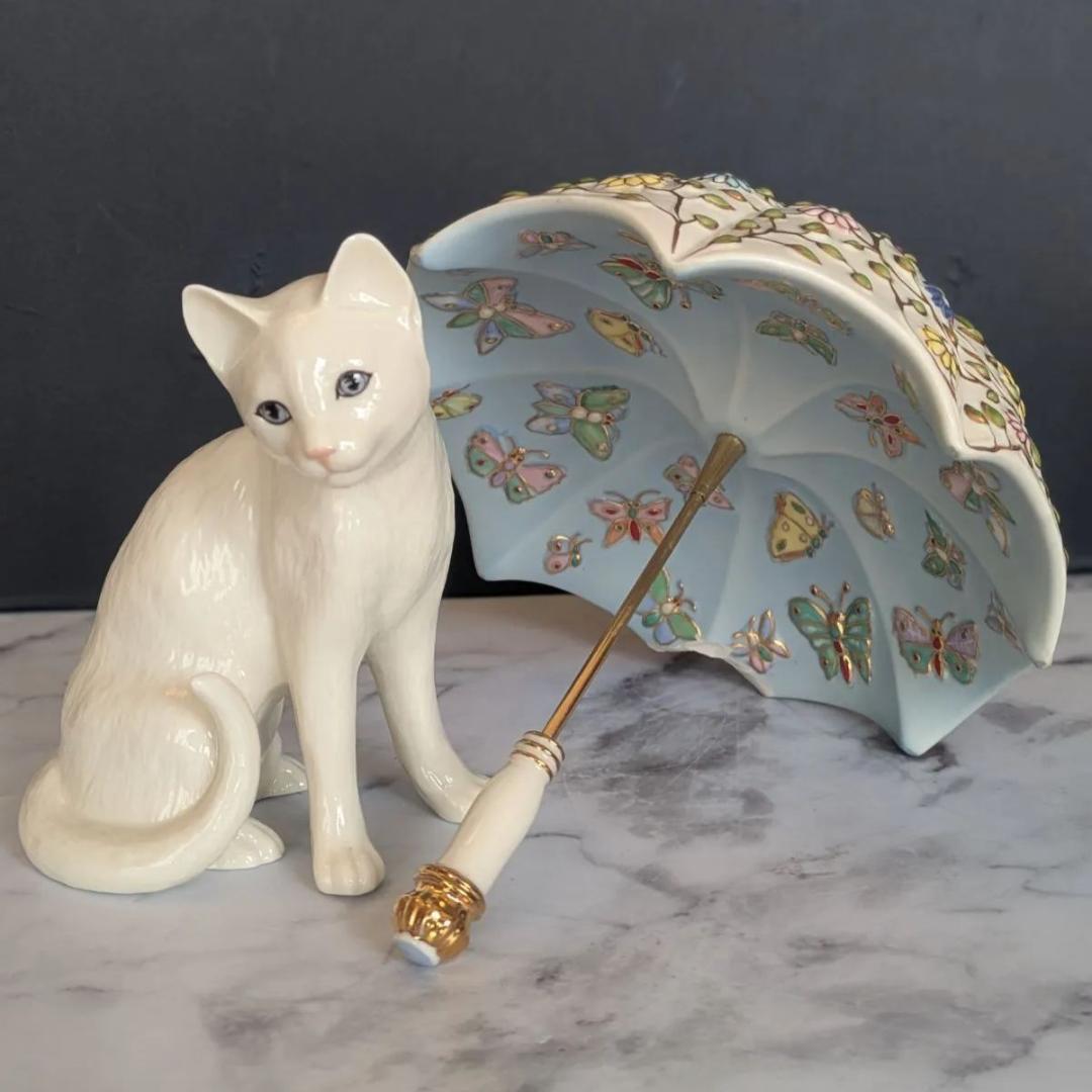 LENOXレノックス ペルシャ猫24K キャット4月の雨 5月の花 大きいサイズ