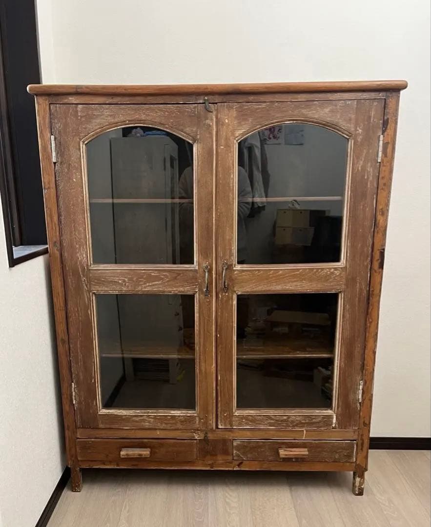 オールドメゾン　ヴィンテージ アンティーク　シェルフ　キャビネット