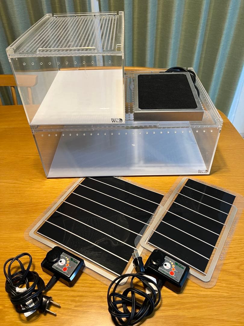 爬虫類関連用品 レプタイルボックス パネルヒータ 暖トツ 温度計 湿度計