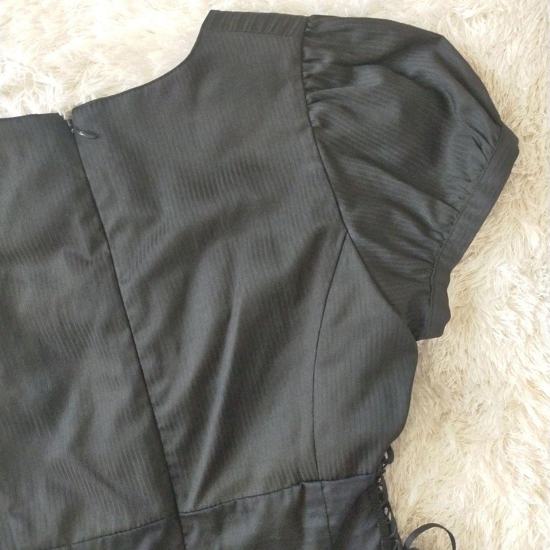 BLACK PEACE NOW　希少　美品　編み上げ　パフスリーブ　ブラック