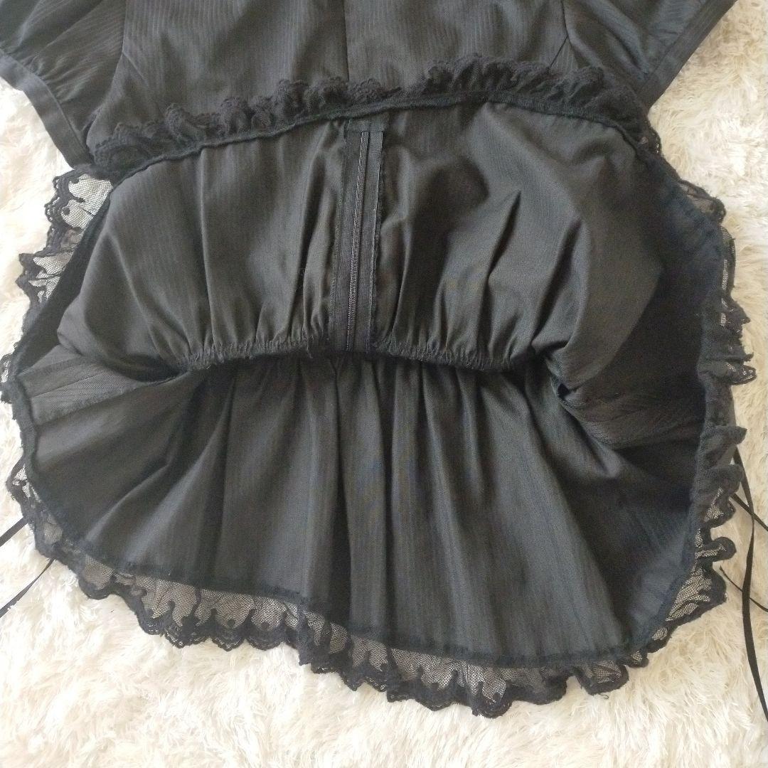 BLACK PEACE NOW　希少　美品　編み上げ　パフスリーブ　ブラック