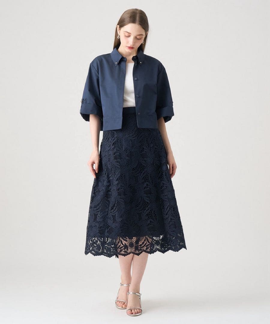 新品タグ付き　アナイ　ツイルクロップドシャツ