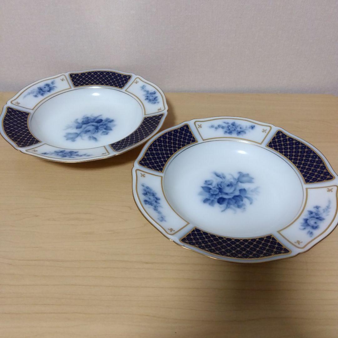 未使用 大倉陶園 ブルーインペリアル 21.4cm 深皿　2枚