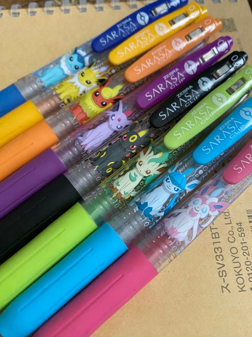 希少 ポケモン SARASA ボールペン ブイズ 8本まとめ売り