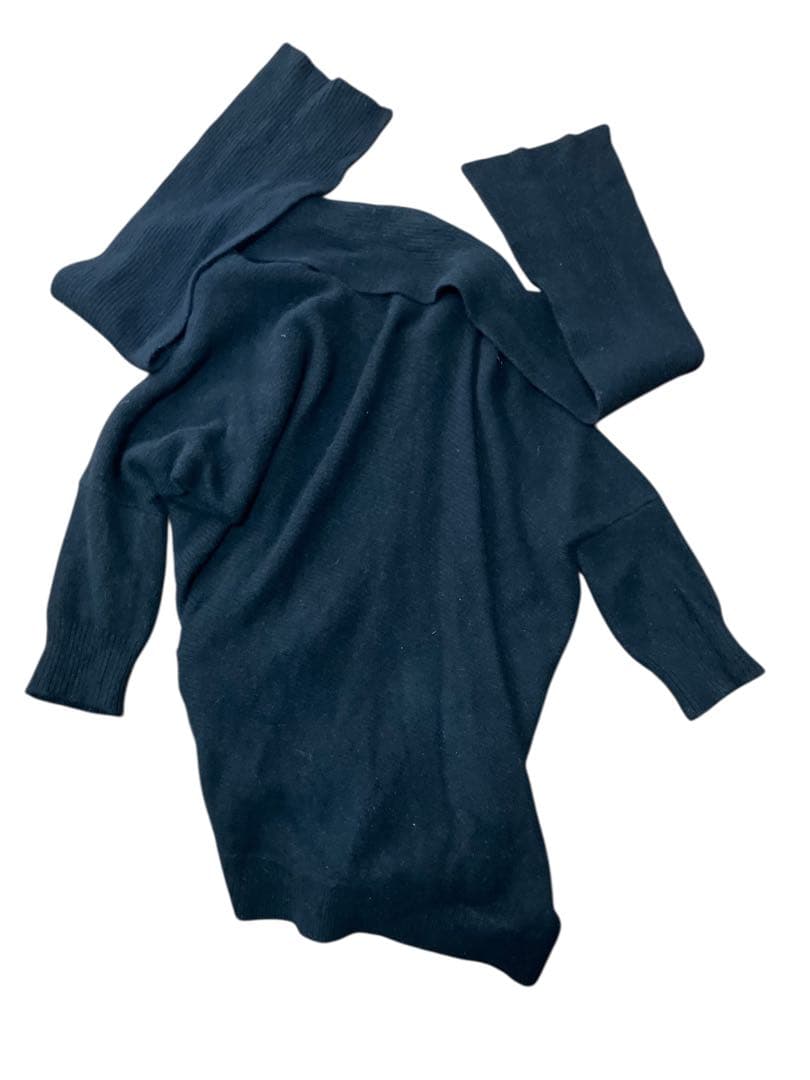 ヴィヴィアンウエストウッドレッドレーベル　変形ニットカーディガン　アシンメトリー