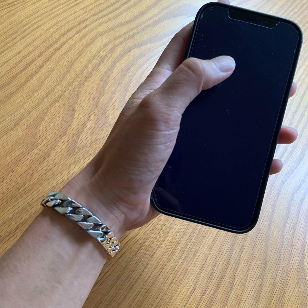 シルバー925製 喜平チェーンブレスレット10mm×20cmキューバン