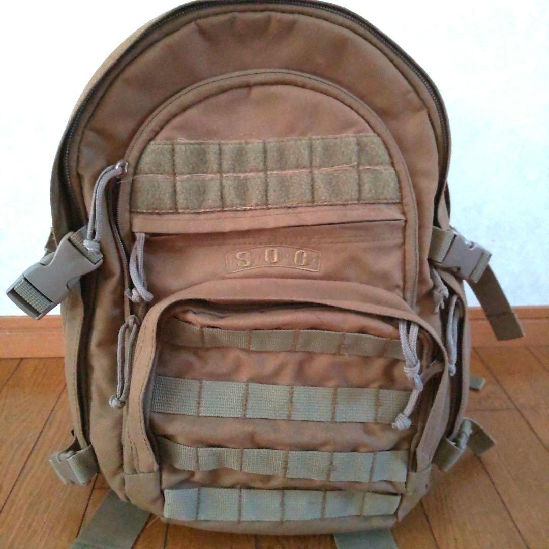 米海兵隊放出品/SOCミリタリーバックパック カラー/コヨ−テ