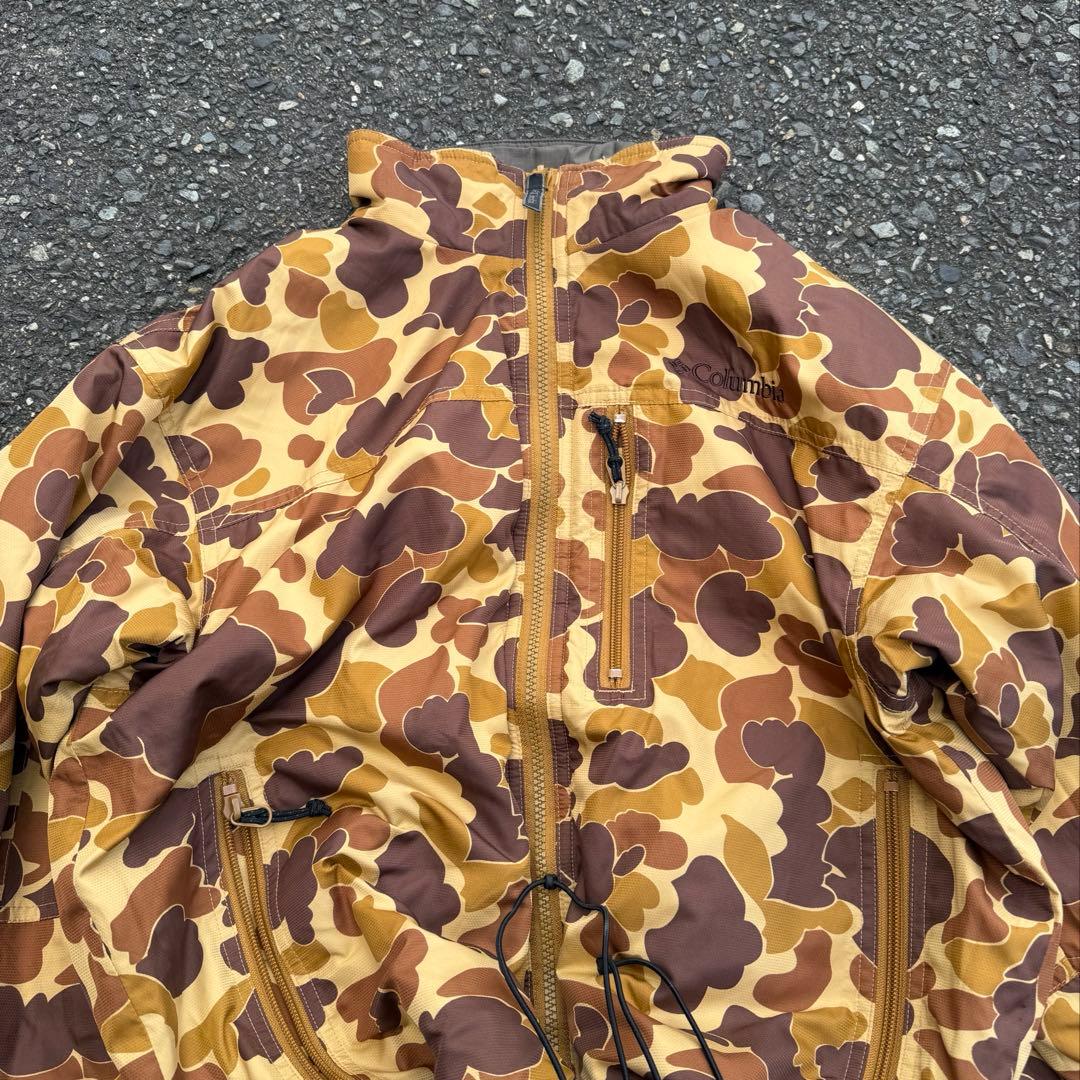 90's コロンビア リバーシブル プリマロフト ジャケット カモ 迷彩 テック