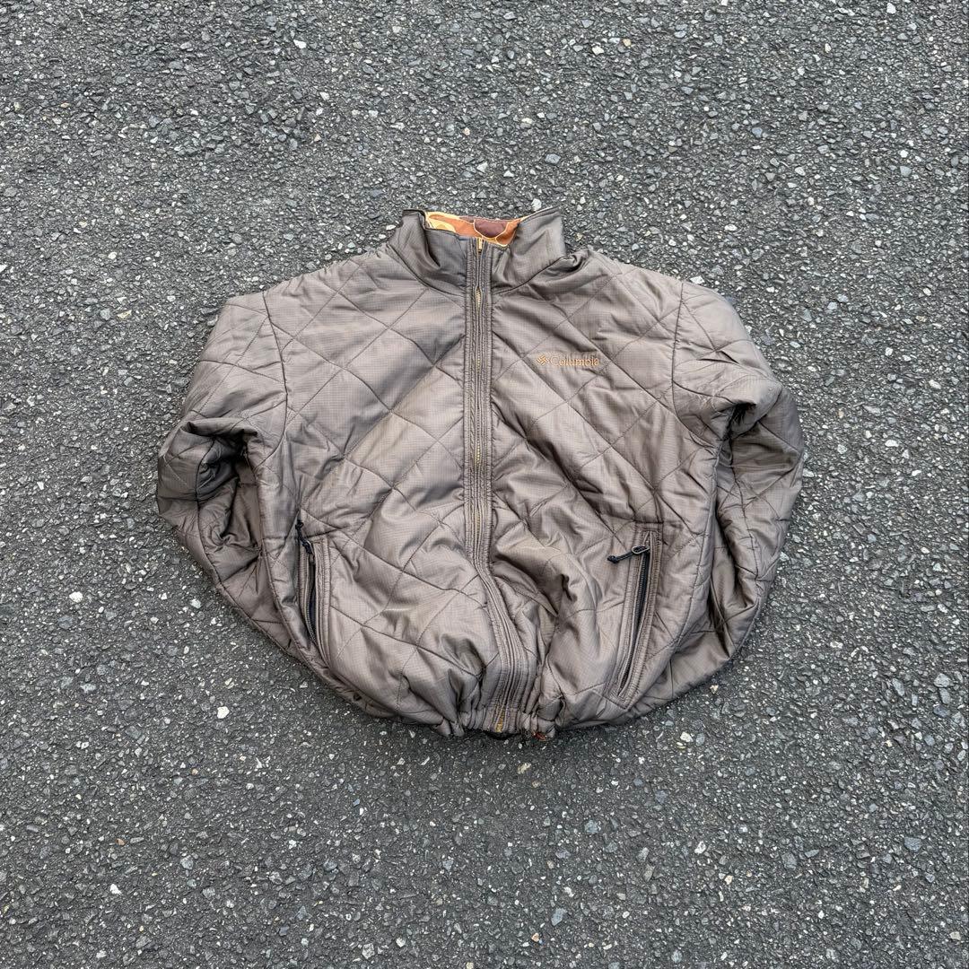 90's コロンビア リバーシブル プリマロフト ジャケット カモ 迷彩 テック