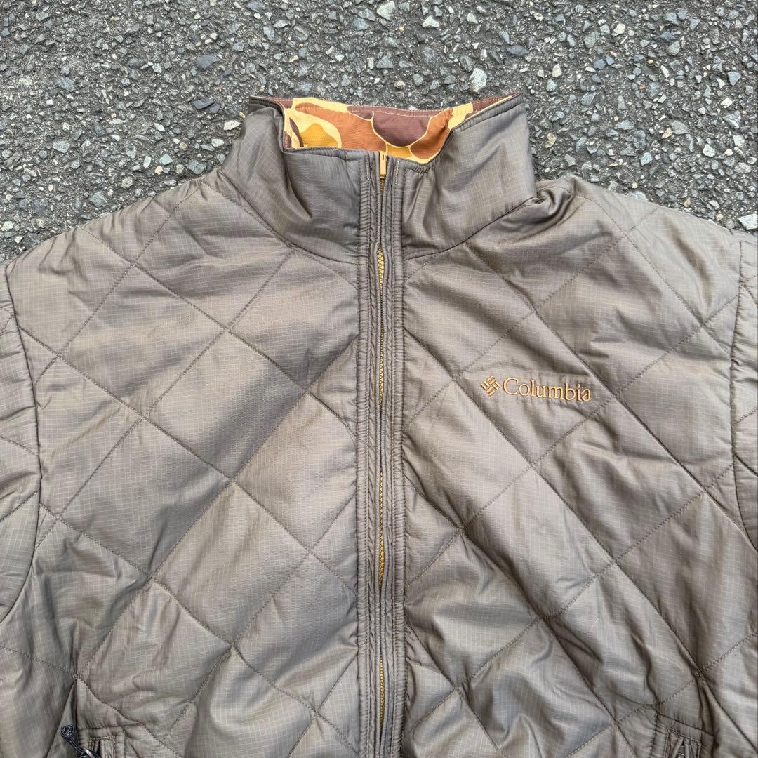 90's コロンビア リバーシブル プリマロフト ジャケット カモ 迷彩 テック