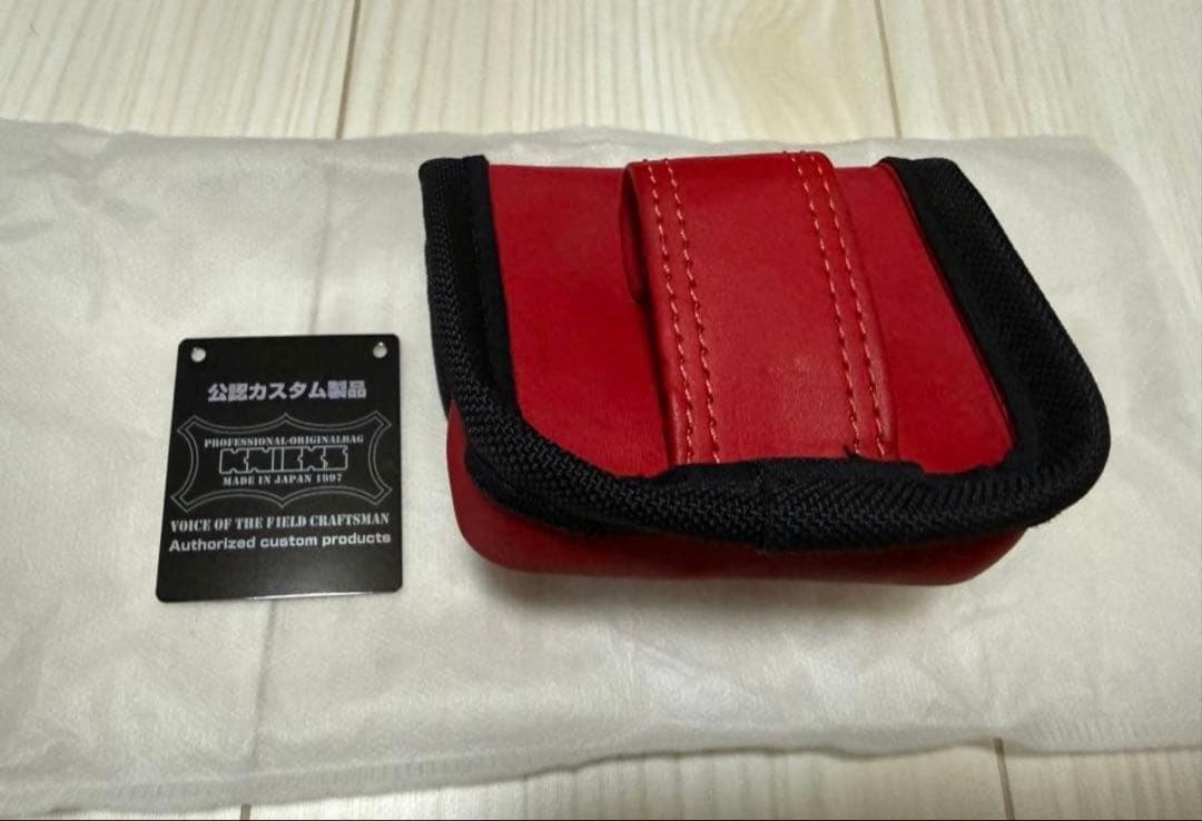 公認カスタム【KNICKS/ニックス】バリ巻ヌメ革小物ポーチKNS-100BOX