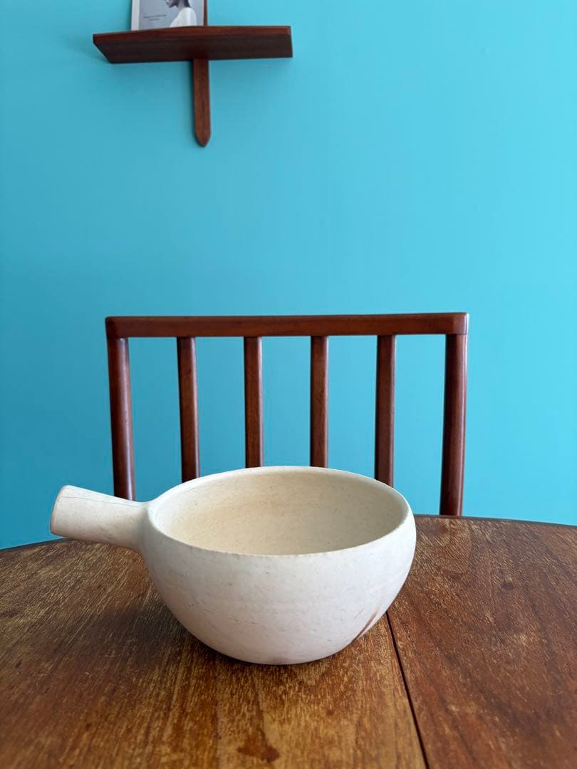 正島克哉さん　片手土鍋　白　長谷園