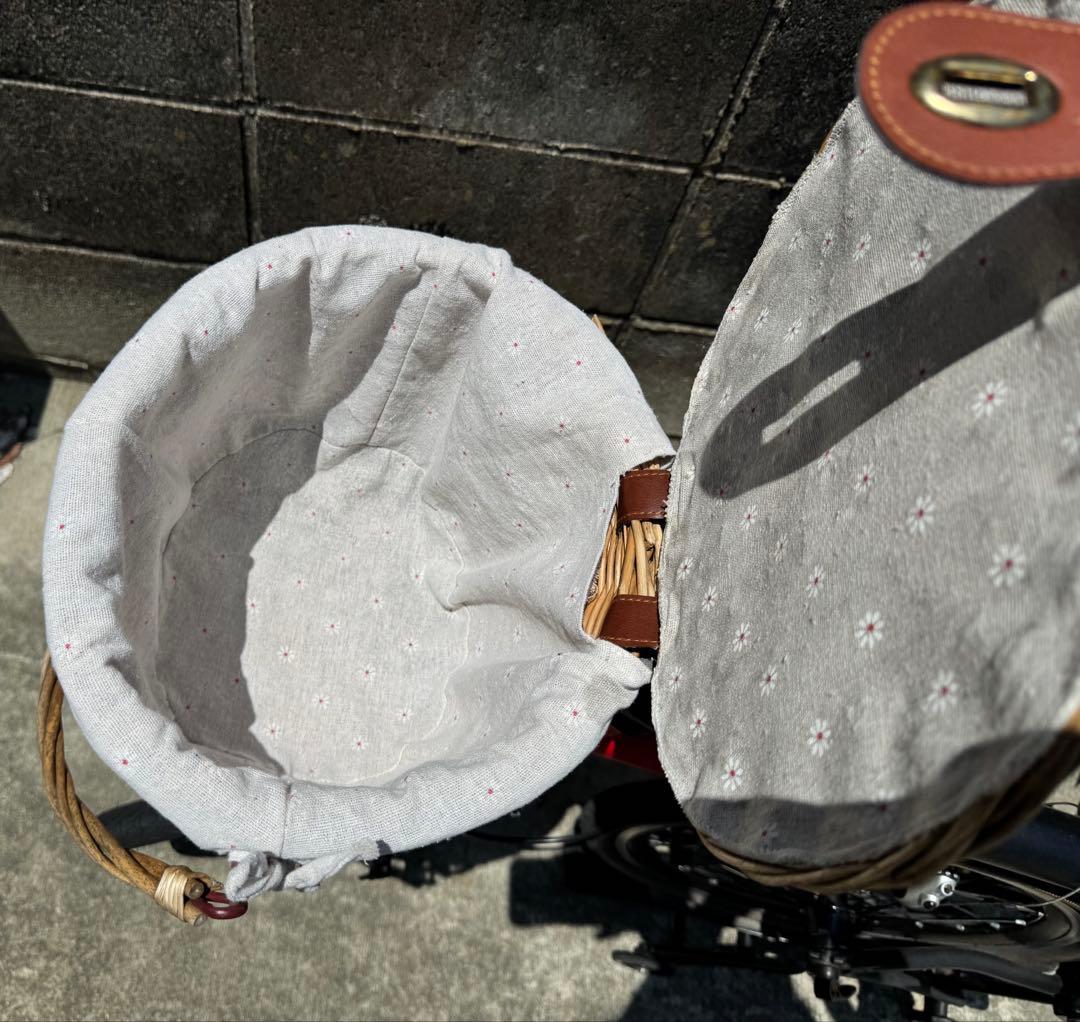 折りたたみ自転車　オシャレ　可愛い　ブラック　赤