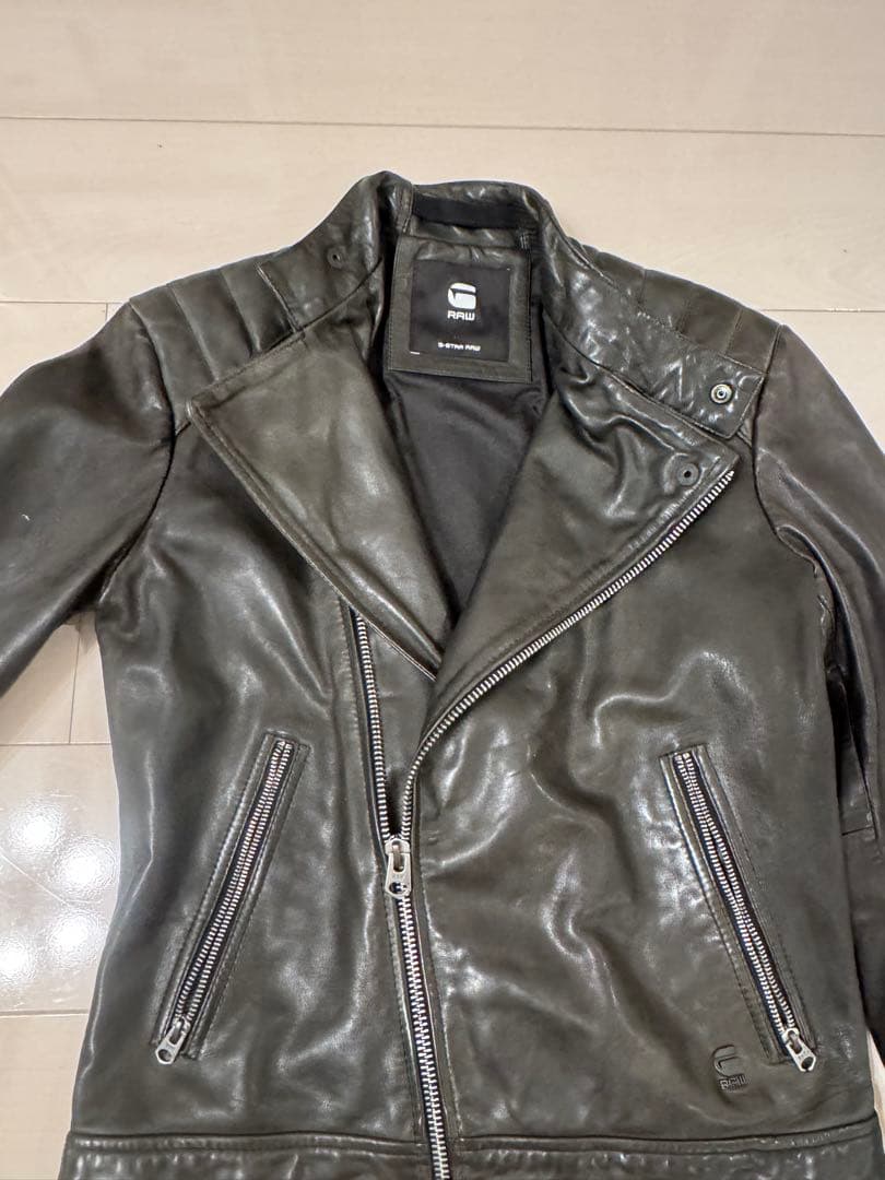 超美品　最終値下G-Star RAW ライダースジャケットラム皮