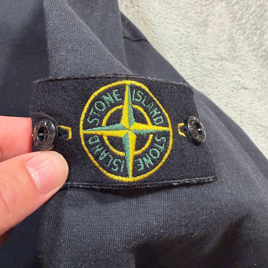 ストーンアイランド　黒　厚手　ロンT 長袖Tシャツ　771563750 Lサイズ