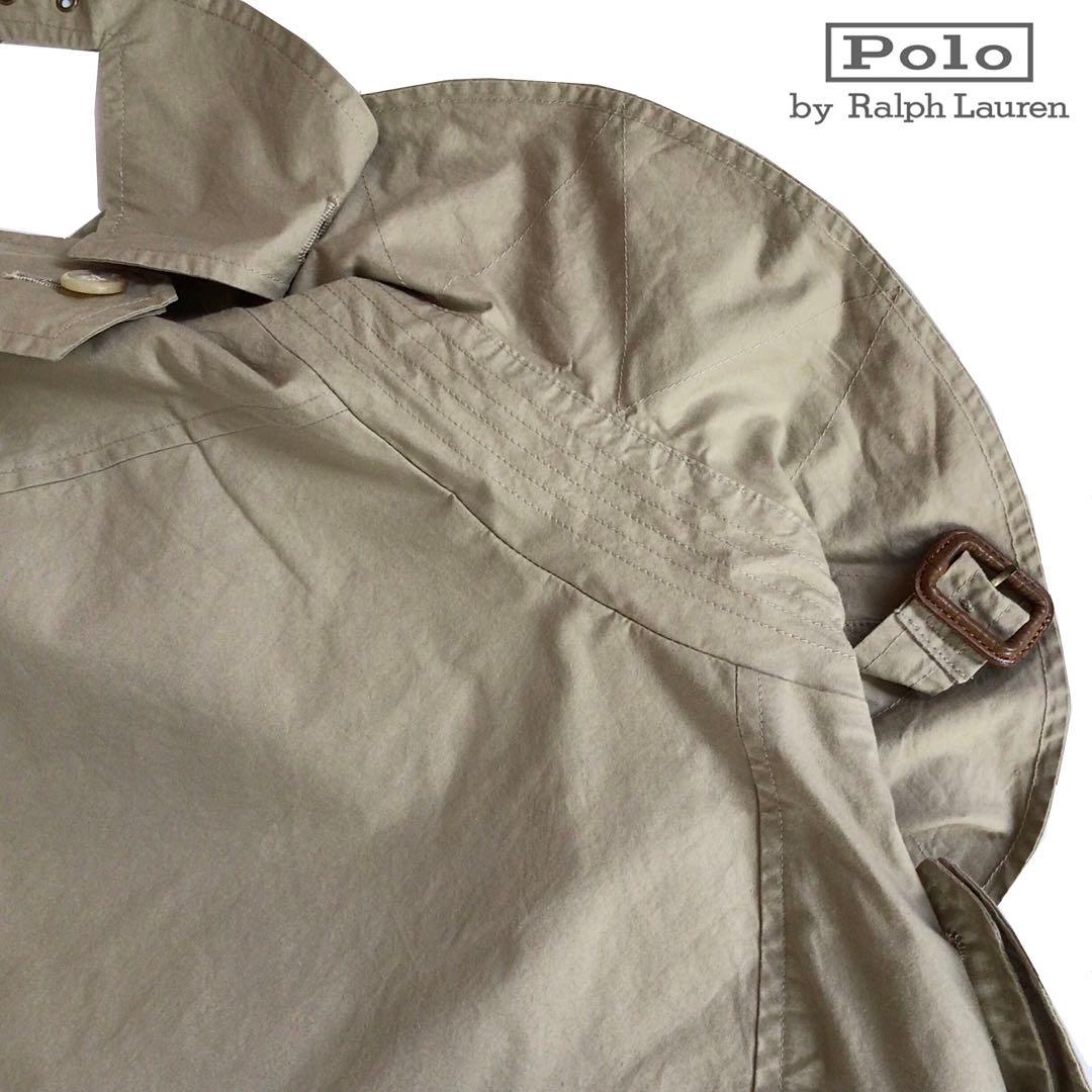 【ミント】90s ラルフローレン \"一枚袖タイプライタークロストレンチ 西口修平