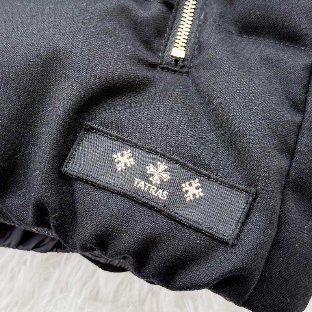 TATRAS ファー付きダウンベスト LUSERA 02 ブラック 定価11万