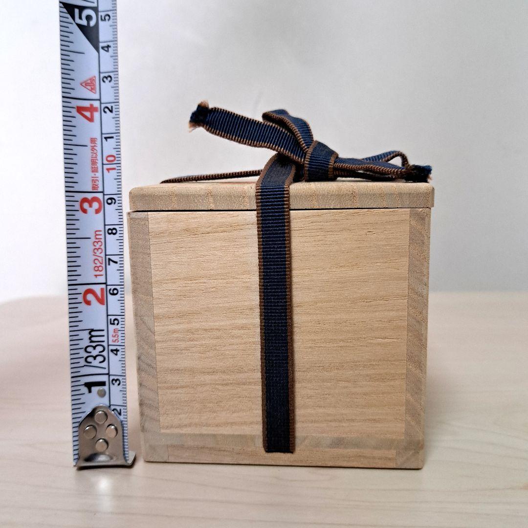 【極美品•新品•未使用】清課堂 錫 茶入「吾唯知足」桐箱、栞付き