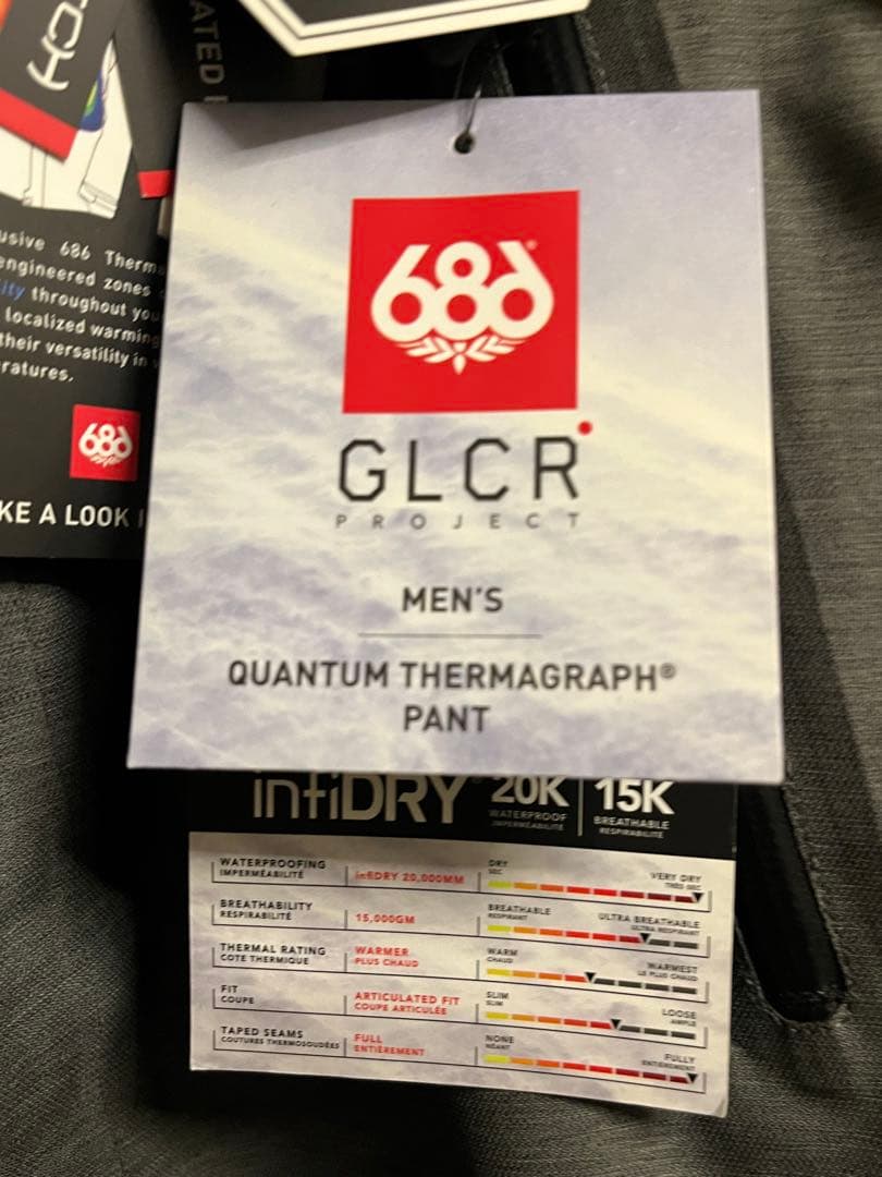 686 スノーボードパンツ グレー