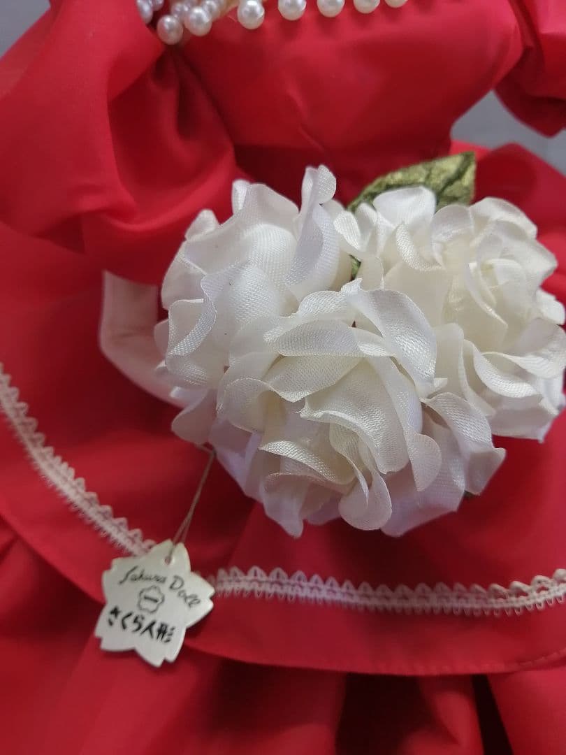 赤いドレス　SAKURA　DOLL　さくら人形　昭和レトロ　ビンテージ　ドール