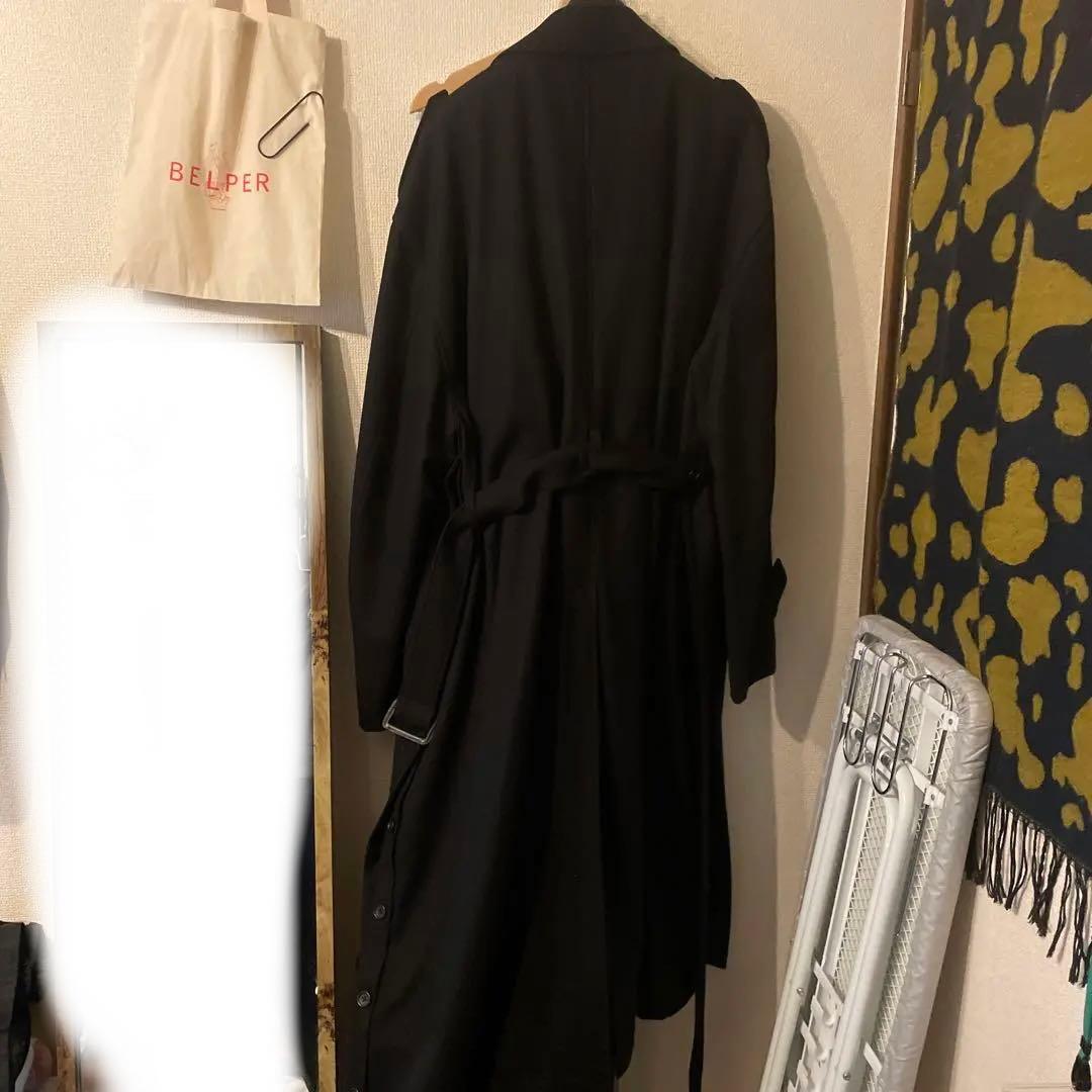 stein/シュタイン OVERSIZED TRENCH COAT ブラック