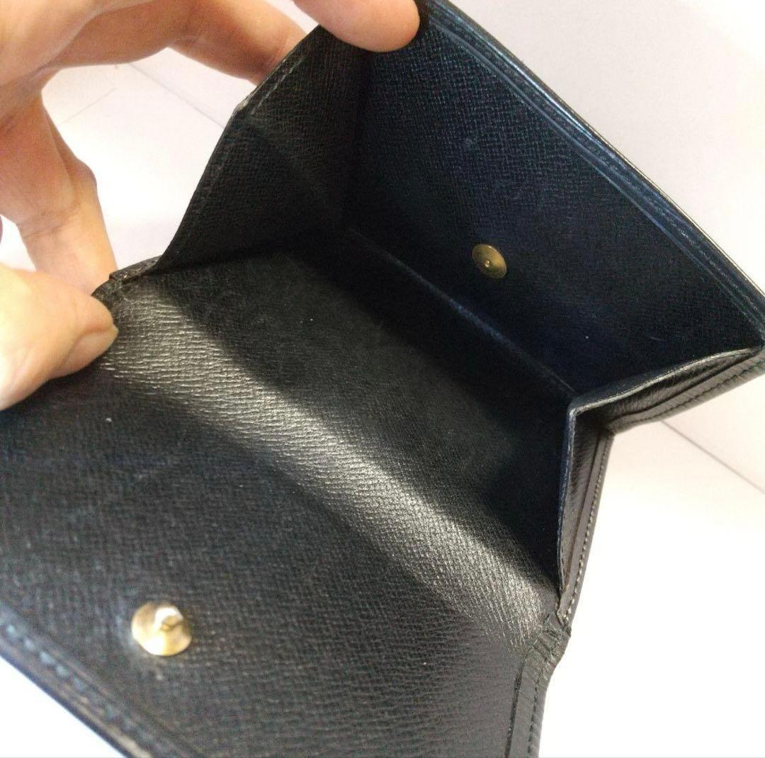 ルイヴィトン　エピ　ポルトモネ・ビエカルトクレディ三つ折り財布　黒