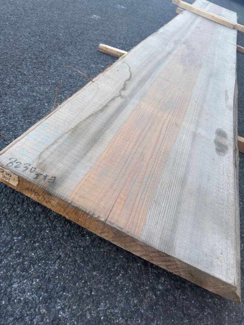 マンーオ）銘木 杉スギ 椙 長さ４５００強 幅７４０ 芯去 乾燥材　カウンター盤