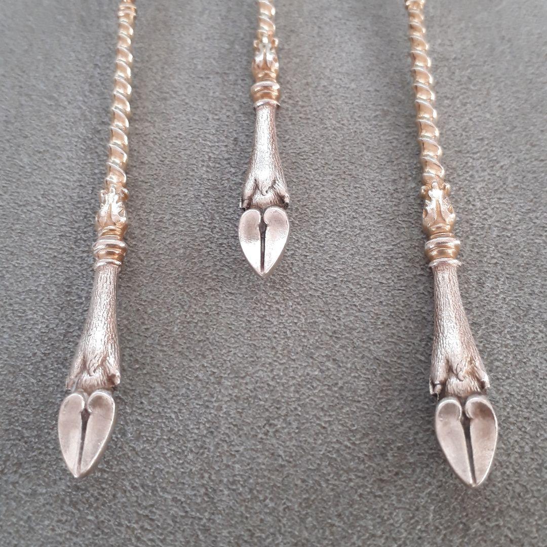 アンティーク　シルバー　ドイツ　ティースプーン　6本セット