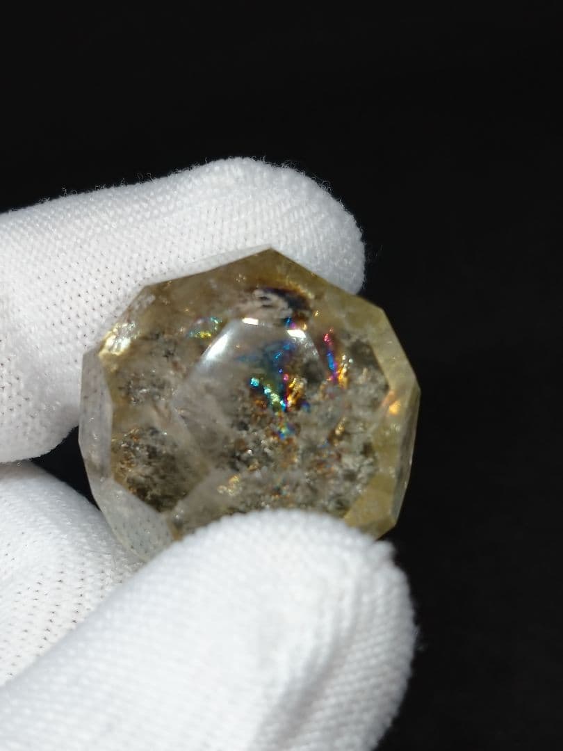 天然石■シトリン■多面カット玉■七星陣■これもマジやばいやつ■台座オマケ