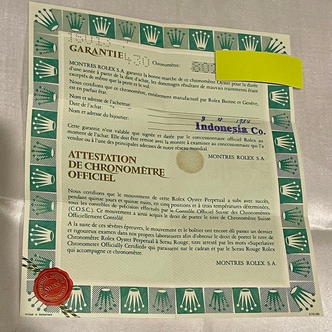 ROLEX 16013 付属品 2コマx2 YG/SSコンビ & 木製内箱 純正