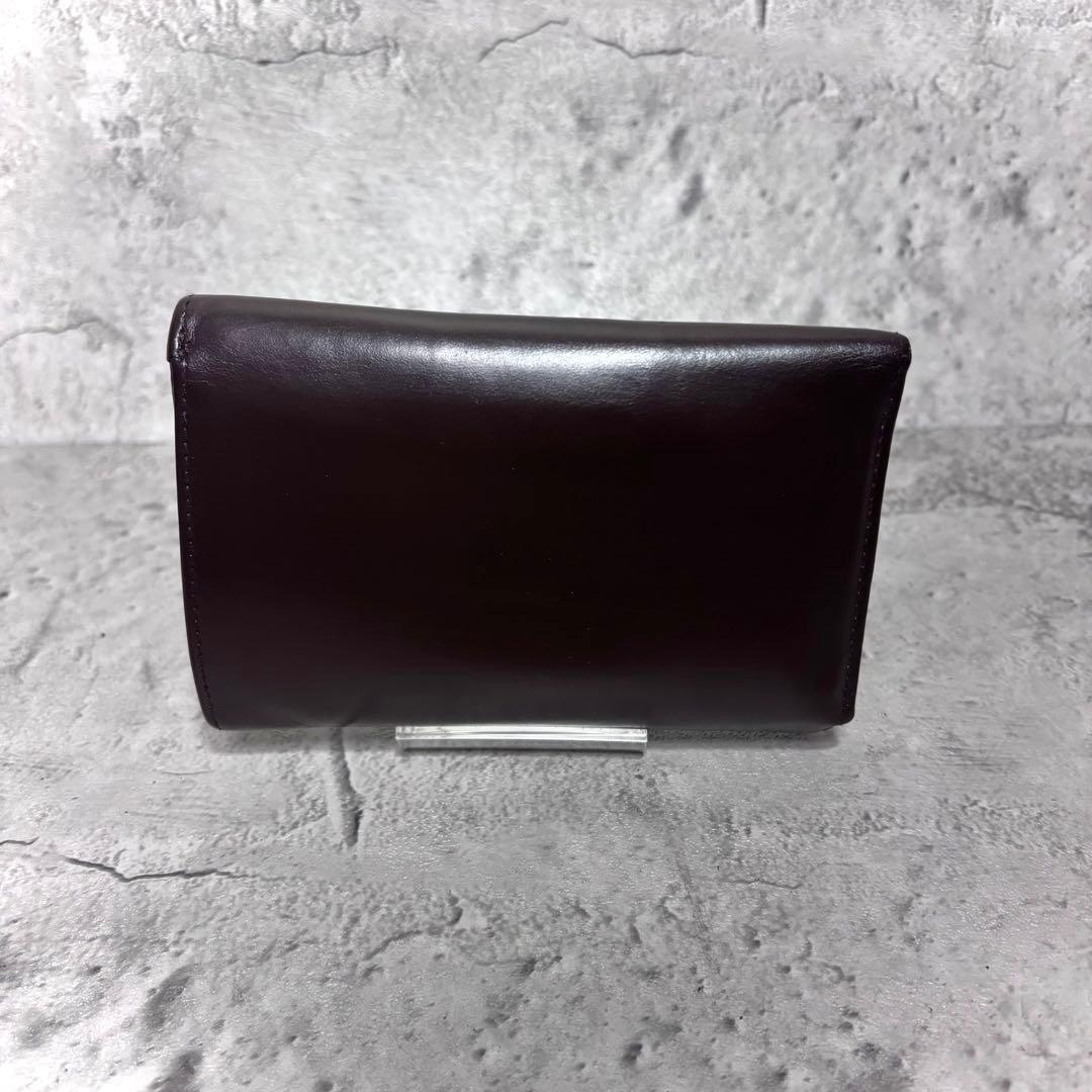 【よっこん！】ホワイトハウスコックス 3つ折り財布 ダークブラウン 茶