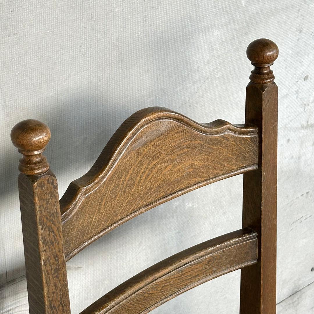 ✦昭和レトロ✦ オーク材 椅子｜ヴィンテージ ダイニングチェア｜無垢木製①