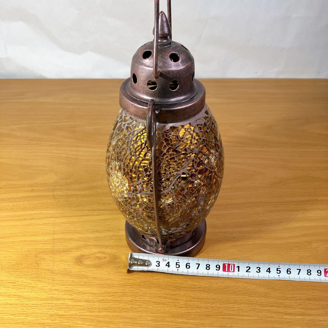モザイクガラス ランタン キャンドルホルダー アンティーク調