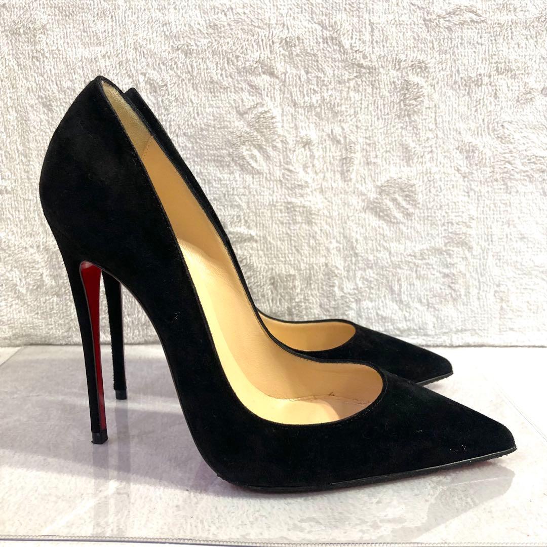 ✨極美品✨　クリスチャンルブタン　スエード　パンプス　黒　22.5