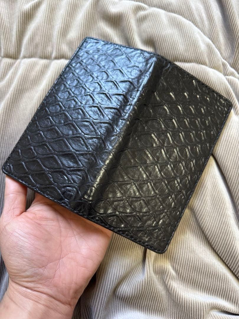 超絶激レア！　幻のセンザンコウ　穿山甲　ファニー　長財布　ブラック　手縫い