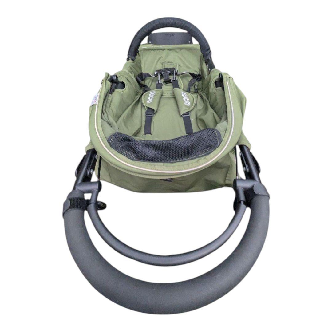 状態◎ エアバギー ココ 空気入付 カーキ 三輪 ブレーキ ベビーカー