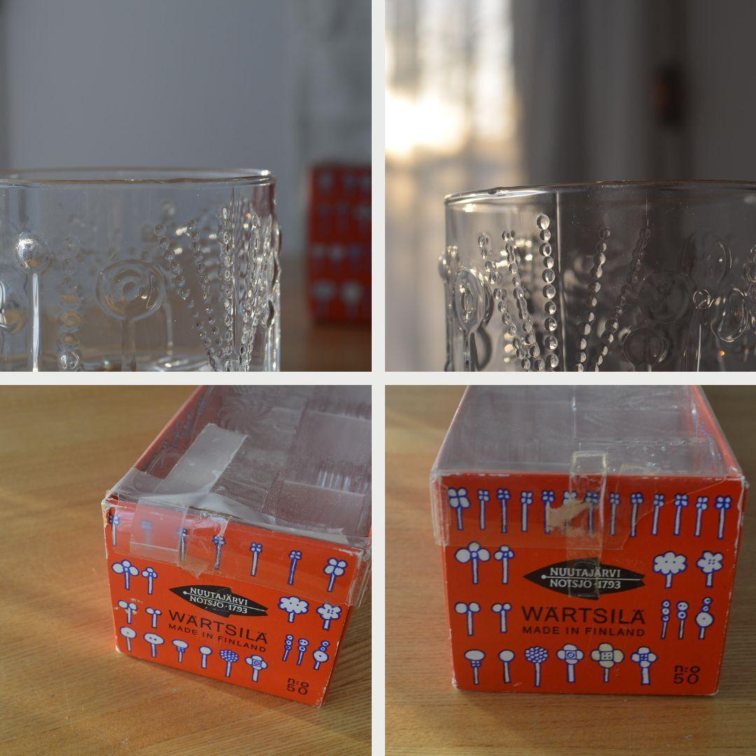 アラビア●フローラ●デザートボウル脚付6セット箱付●Nuutajarvi