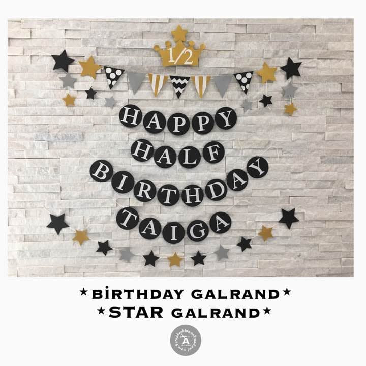 yayo様✶⋆確認専用ページ ハーフバースデーガーランド（ネーム含む）