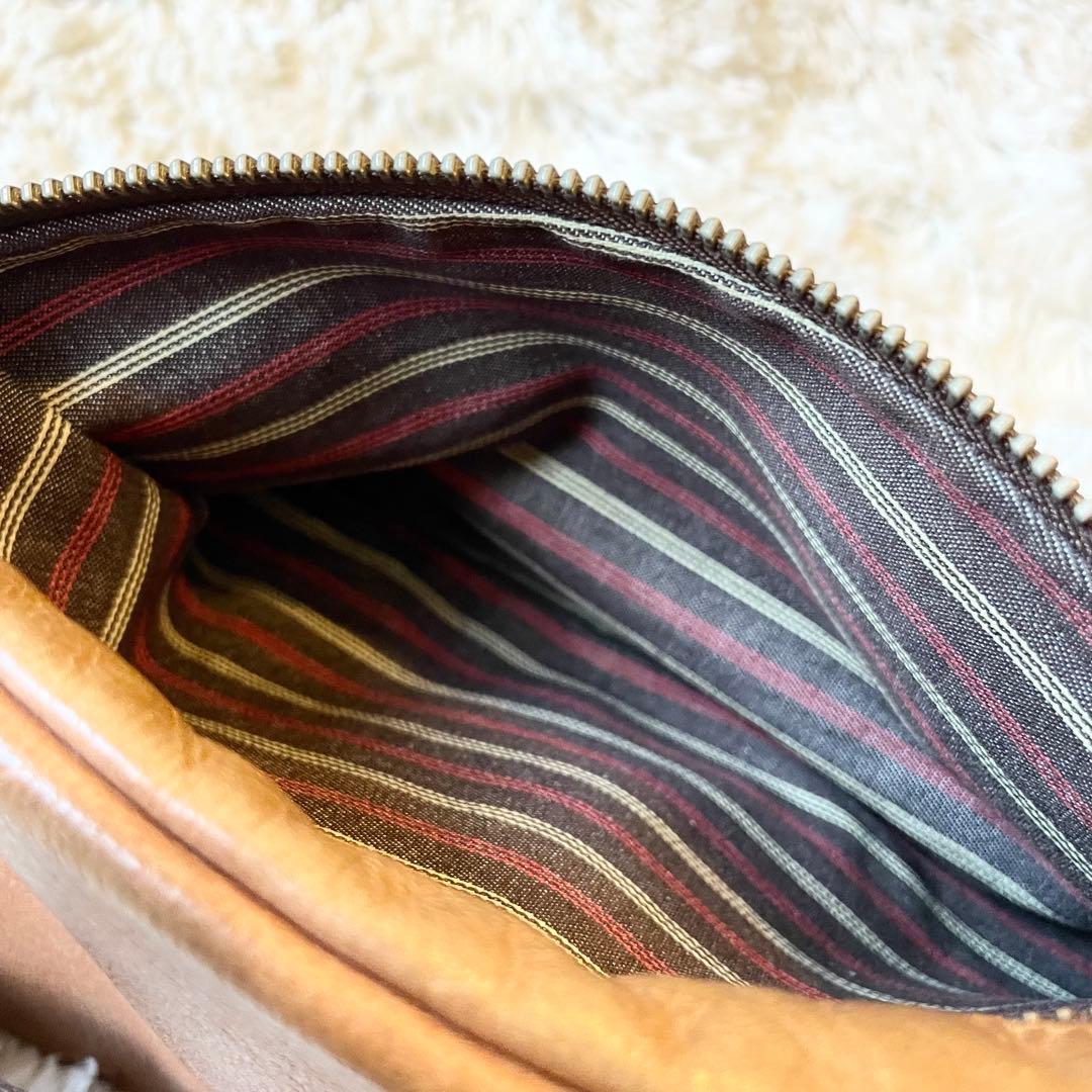 良品★ソメスサドル レザー 本革 ボディーバッグ キャメル