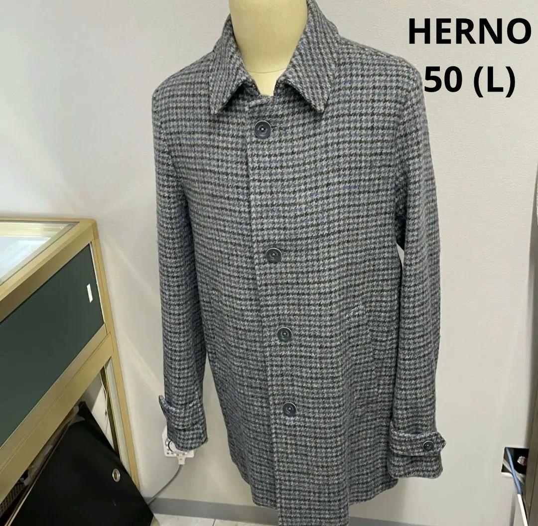 ヘルノ HERNO ステンカラーコート サイズ50