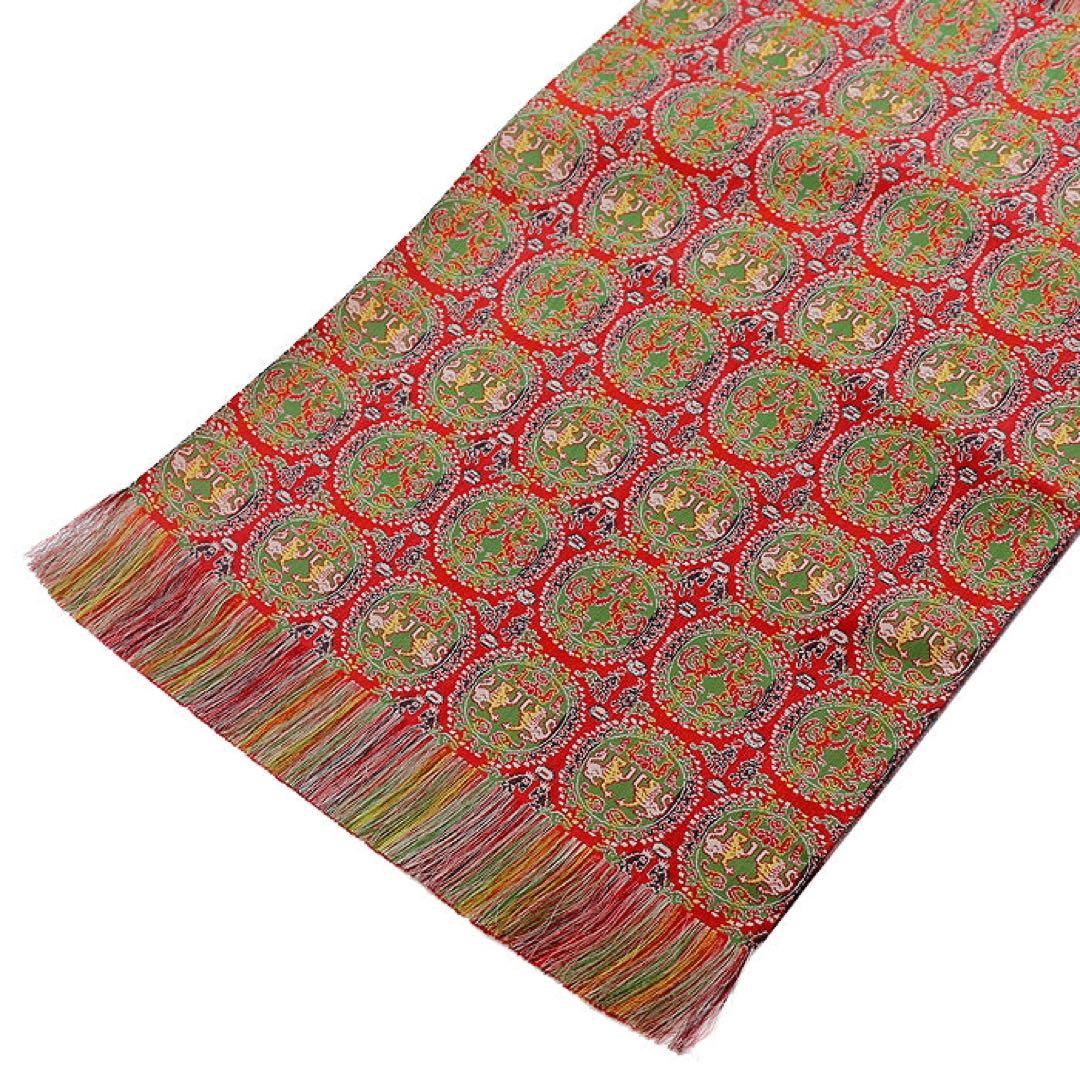 【新品未使用】龍村美術織物 円文白虎朱雀錦 テーブルセンター 4号 経錦