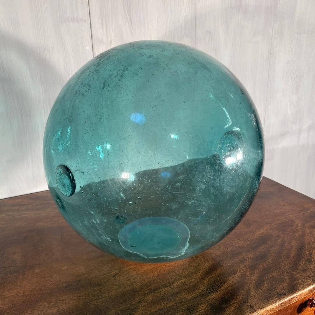 ヴィンテージ ガラス玉 浮き玉 希少 オブジェ 置物 レトロ ビンテージ 縁起物