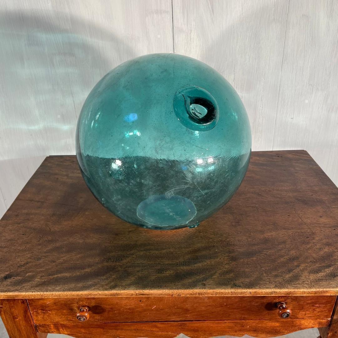 ヴィンテージ ガラス玉 浮き玉 希少 オブジェ 置物 レトロ ビンテージ 縁起物